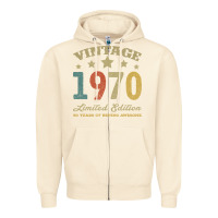 Sandshell Vintage 1970 Limited Edition 50 Years Of Being Awesome Zipper Hoodie - Bettercallsaul