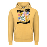 Vintage Mustard doing some spring reading Vintage Hoodie - MaliasSmallBusiness