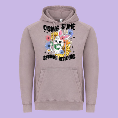 Doing Some Spring Reading Vintage Hoodie Designed By Maliassmallbusiness