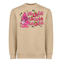 Mushroom pink christmas fa la la Heavyweight Sweatshirt - MaliasSmallBusiness