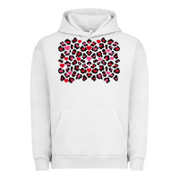 Pigment Lunar Rock valentines day leopard and heart background Urban Hoodie - FaDigitalArtStudio