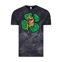 Cloud Black dinosaur st patricks day Vintage Tee - MaliasSmallBusiness