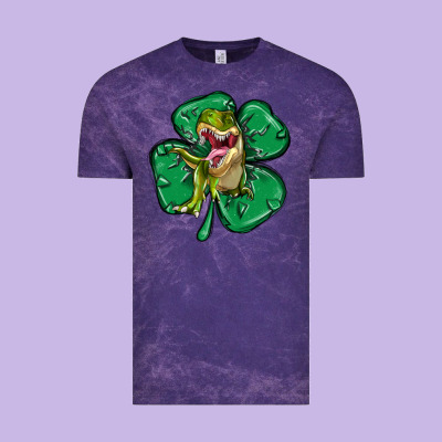 Dinosaur St Patricks Day Vintage Tee Designed By Maliassmallbusiness
