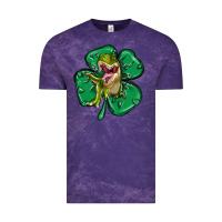 Cloud Purple dinosaur st patricks day Vintage Tee - MaliasSmallBusiness