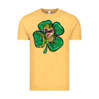 Vintage Mustard dinosaur st patricks day Vintage Tee - MaliasSmallBusiness