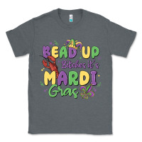 Charcoal Heather bead up bitches it's mardi gras Classic Tee - MaliasSmallBusiness