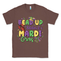 Chestnut bead up bitches it's mardi gras Classic Tee - MaliasSmallBusiness