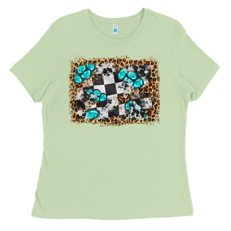 Race Leopard And Gemstone Background Ladies Tee by HRA Design Shop | Teevron