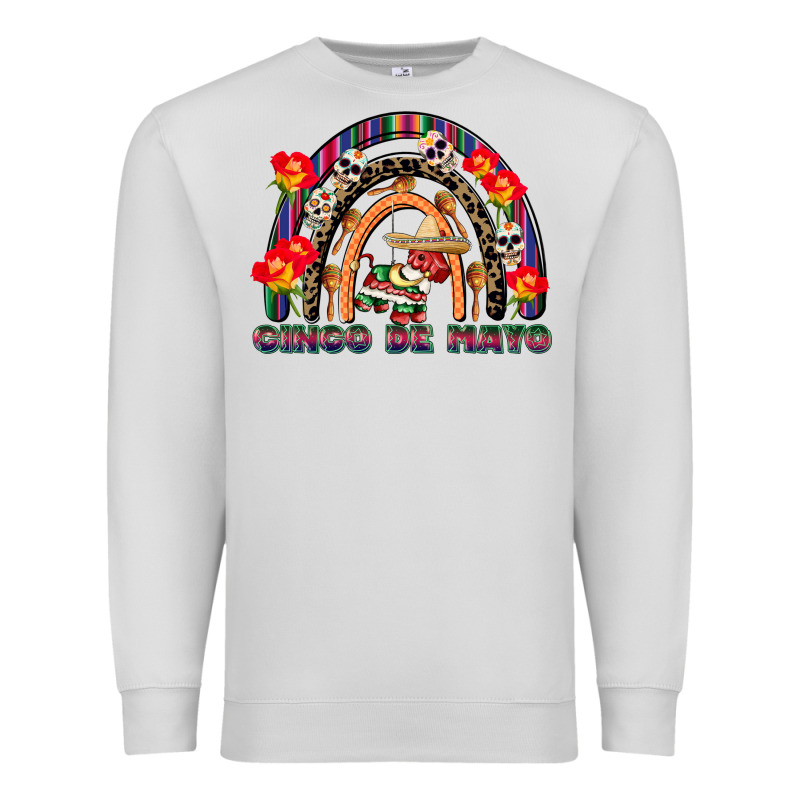 Cinco De Mayo Rainbow Premium Sweatshirt by CowGirlArtShop | Teevron