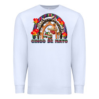 White cinco de mayo rainbow Premium Sweatshirt - CowGirlArtShop