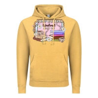 Vintage Mustard cozy bookish weekend ticket Vintage Hoodie - MaliasSmallBusiness