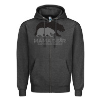 Charcoal Heather Mama Bear Sleep Disorders Awareness Zipper Hoodie - Bettercallsaul