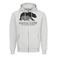 Dove Grey Mama Bear Sleep Disorders Awareness Zipper Hoodie - Bettercallsaul