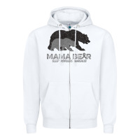 White Mama Bear Sleep Disorders Awareness Zipper Hoodie - Bettercallsaul