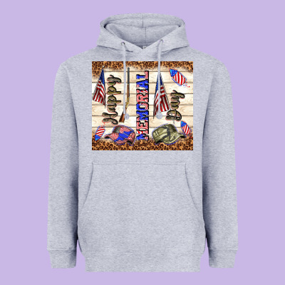 Happy Memorial Day Heavyweight Hoodie Designed By Tumblerdesignbyshophia