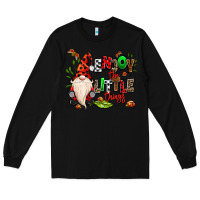 Black enjoy the little things Long Sleeve Tee - MaliasSmallBusiness