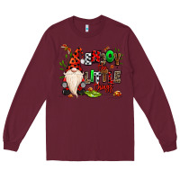 Burgundy enjoy the little things Long Sleeve Tee - MaliasSmallBusiness