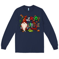 Navy enjoy the little things Long Sleeve Tee - MaliasSmallBusiness