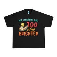 Black my students 100 days brighter Urban Heavy Tee - MaliasSmallBusiness