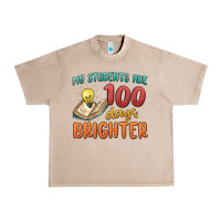 French Oak my students 100 days brighter Urban Heavy Tee - MaliasSmallBusiness