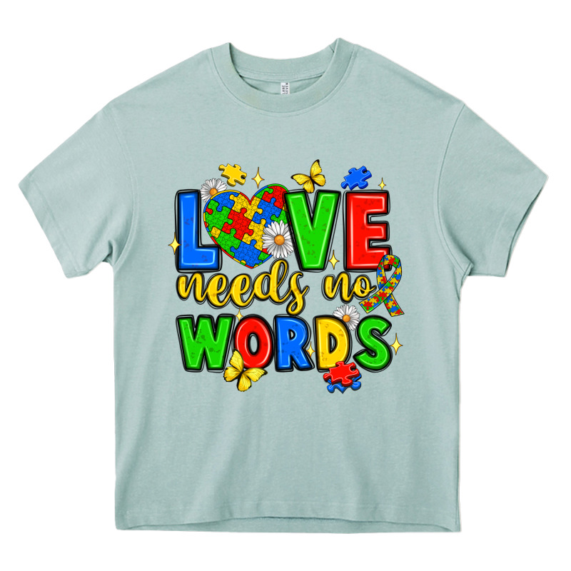 Love Needs No Words Heavy Core Tee by JahusDesignShop | Teevron