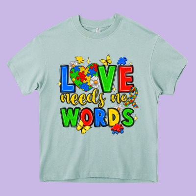 Love Needs No Words Heavy Core Tee Designed By Jahusdesignshop