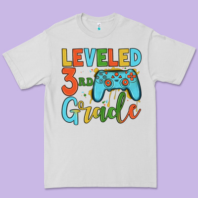 Leveled 3rd Grade Premium Tee Designed By Jahusdesignshop
