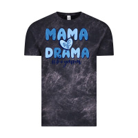 Cloud Black mama of drama boy mom Vintage Tee - MaliasSmallBusiness