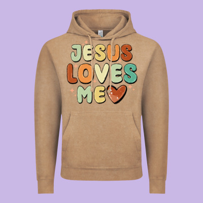 Jesus Loves Me Vintage Hoodie Designed By Maliassmallbusiness