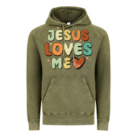 Vintage Olive jesus loves me Vintage Hoodie - MaliasSmallBusiness