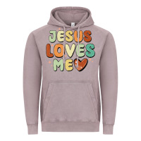 Vintage Zinc jesus loves me Vintage Hoodie - MaliasSmallBusiness