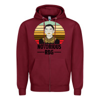 Burgundy Notorious RBG Zipper Hoodie - Bettercallsaul
