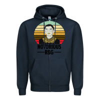 Navy Notorious RBG Zipper Hoodie - Bettercallsaul