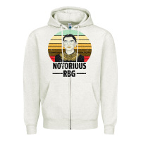 Oatmeal Heather Notorious RBG Zipper Hoodie - Bettercallsaul