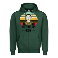 Sports Green Notorious RBG Zipper Hoodie - Bettercallsaul