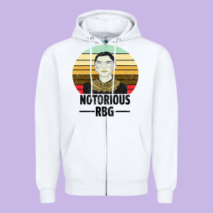 Notorious Rbg Zipper Hoodie Designed By Bettercallsaul