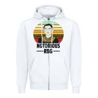 White Notorious RBG Zipper Hoodie - Bettercallsaul