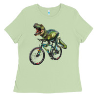 Matcha t rex dinosaur riding dinosaur Ladies Tee - RanaPortraitStore