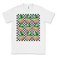White boujee checker board leprechaun Classic Tee - MaliasSmallBusiness