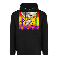 Black happy halloween Heavyweight Hoodie - TumblerDesignByShophia
