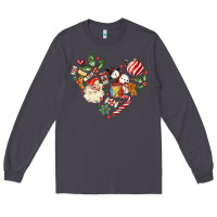 Smoke christmas heart Long Sleeve Tee - MaliasSmallBusiness
