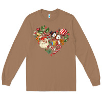 Toasted Coconut christmas heart Long Sleeve Tee - MaliasSmallBusiness