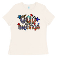 Bone god bless america Ladies Tee - CowhideDigitalArt