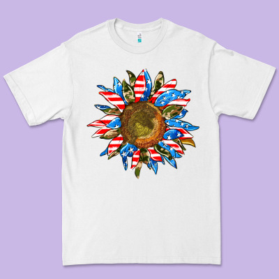 Sunflower Front Premium Tee Designed By Adodesignshop