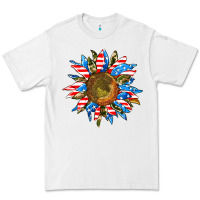 White sunflower front Premium Tee - AdoDesignShop