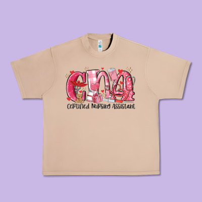 Cna Certified Valentine Nursing Assistant Valentin Urban Heavy Tee Designed By Maliassmallbusiness