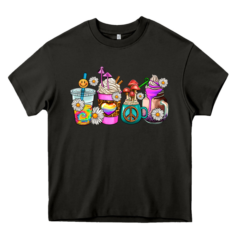 Hippie Coffee Cups Heavy Core Tee by AdoDesignShop | Teevron