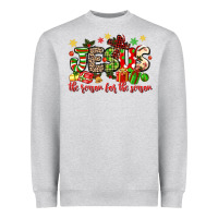 Heather Grey jesus the reason for the season Heavyweight Sweatshirt - MaliasSmallBusiness