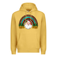 Antique Gold santa rainbow Premium Hoodie - JahusDesignShop