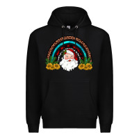 Black santa rainbow Premium Hoodie - JahusDesignShop